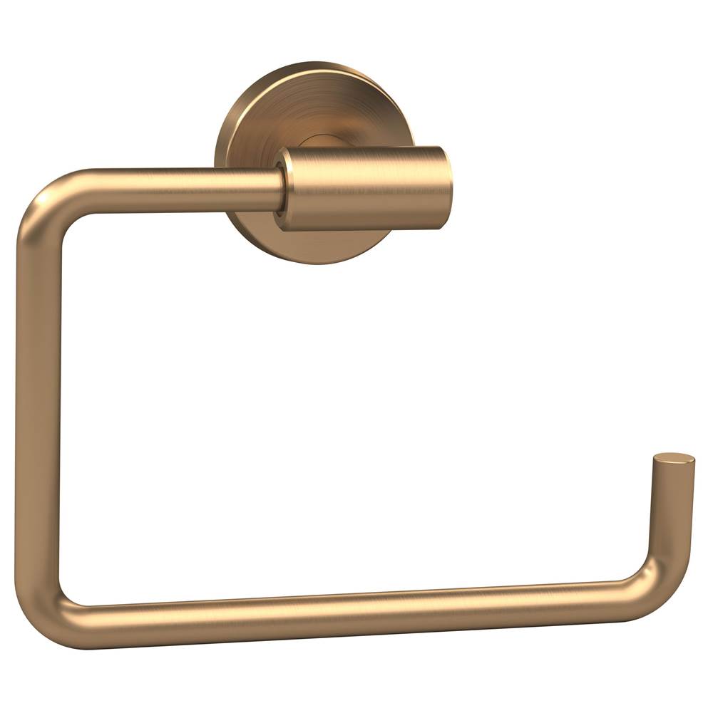 Amerock Arrondi 6-7/16 in (164 mm) Length Towel Ring in Brushed Bronze/Golden Champagne