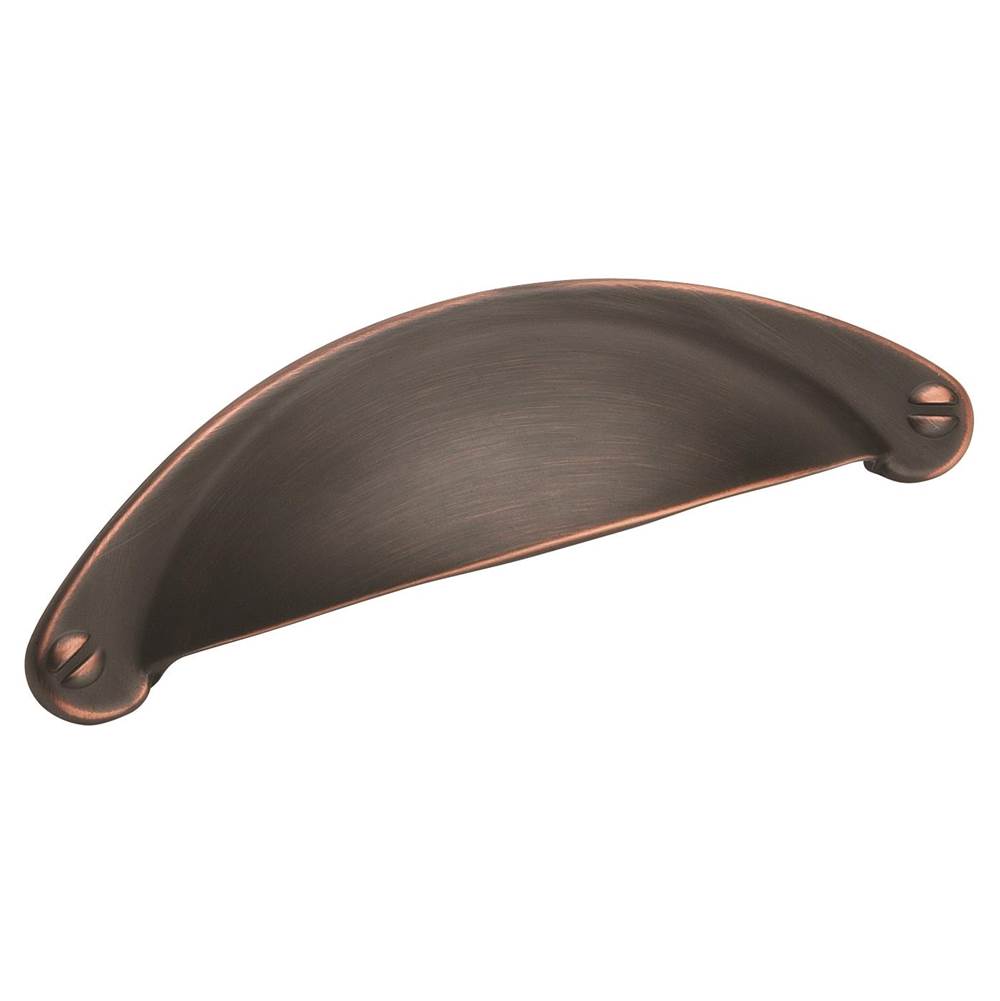 Amerock Cup Pulls 2-1/2 in (64 mm) Center-to-Center Oil-Rubbed Bronze Cabinet Cup Pull