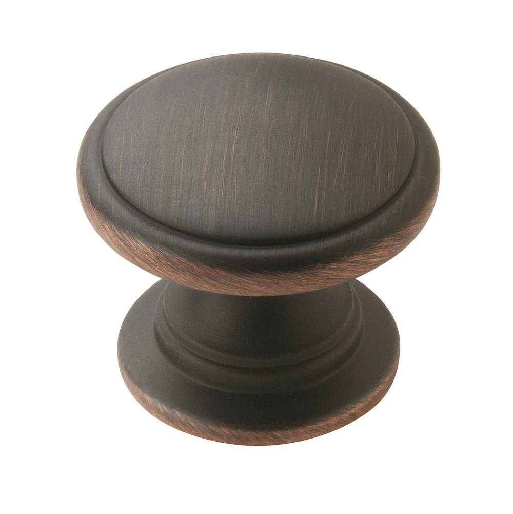 Amerock Allison Value 1-1/4 in (32 mm) Diameter Oil-Rubbed Bronze Cabinet Knob