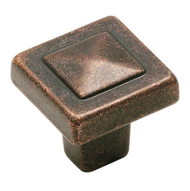 Amerock Forgings 1-1/8 in (29 mm) Length Rustic Bronze Cabinet Knob