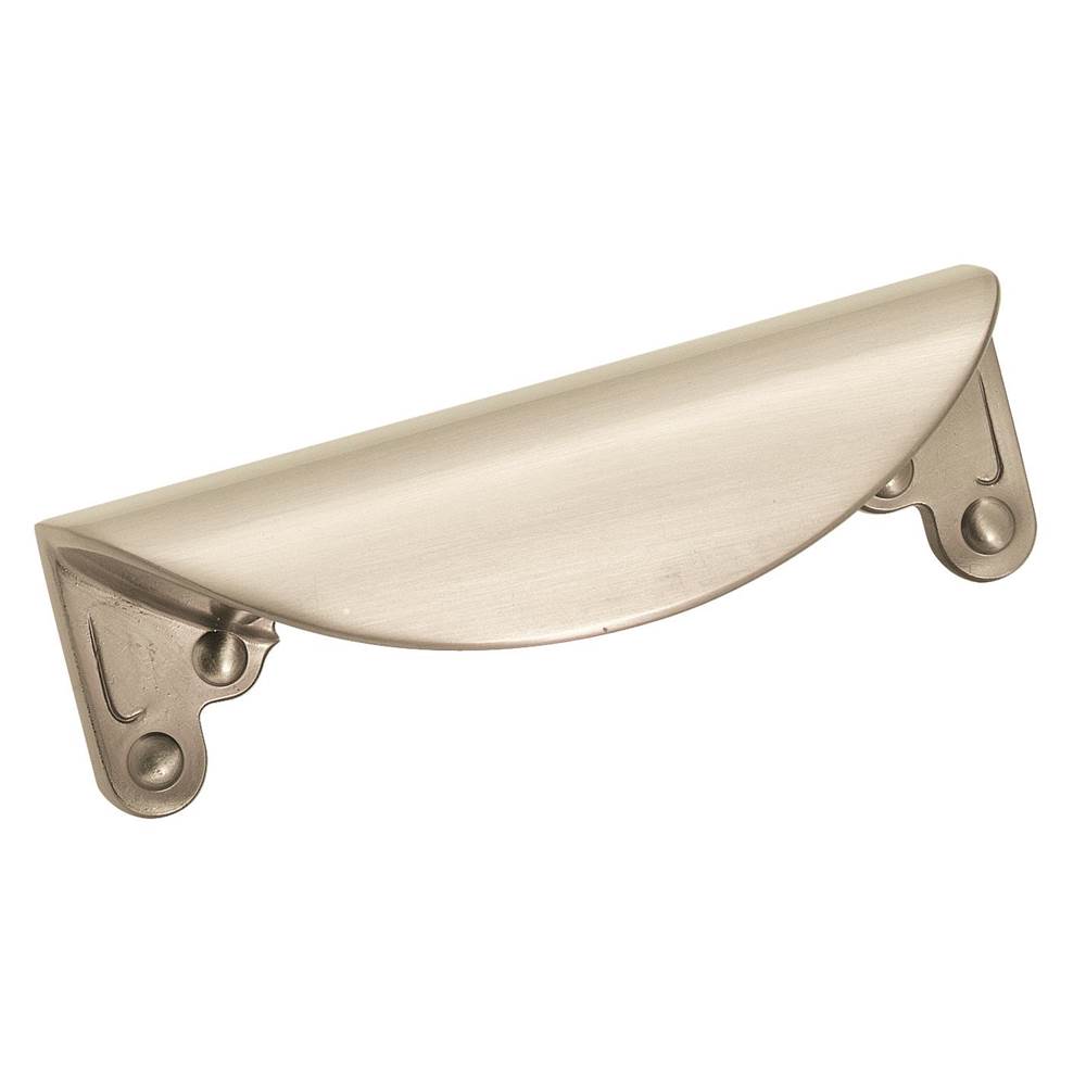 Amerock Inspirations 3 in (76 mm) Center-to-Center Satin Nickel Cabinet Cup Pull