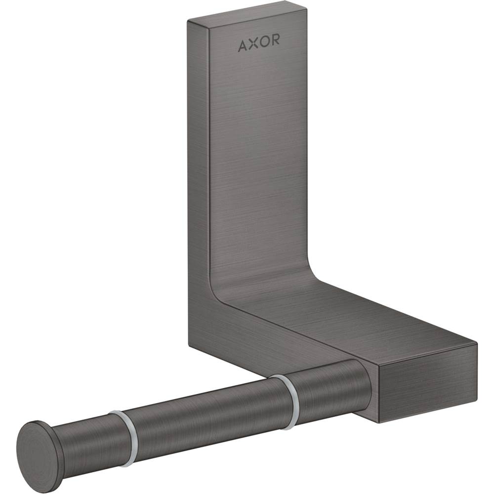Axor Universal Rectangular Toilet Paper Holder in Brushed Black Chrome