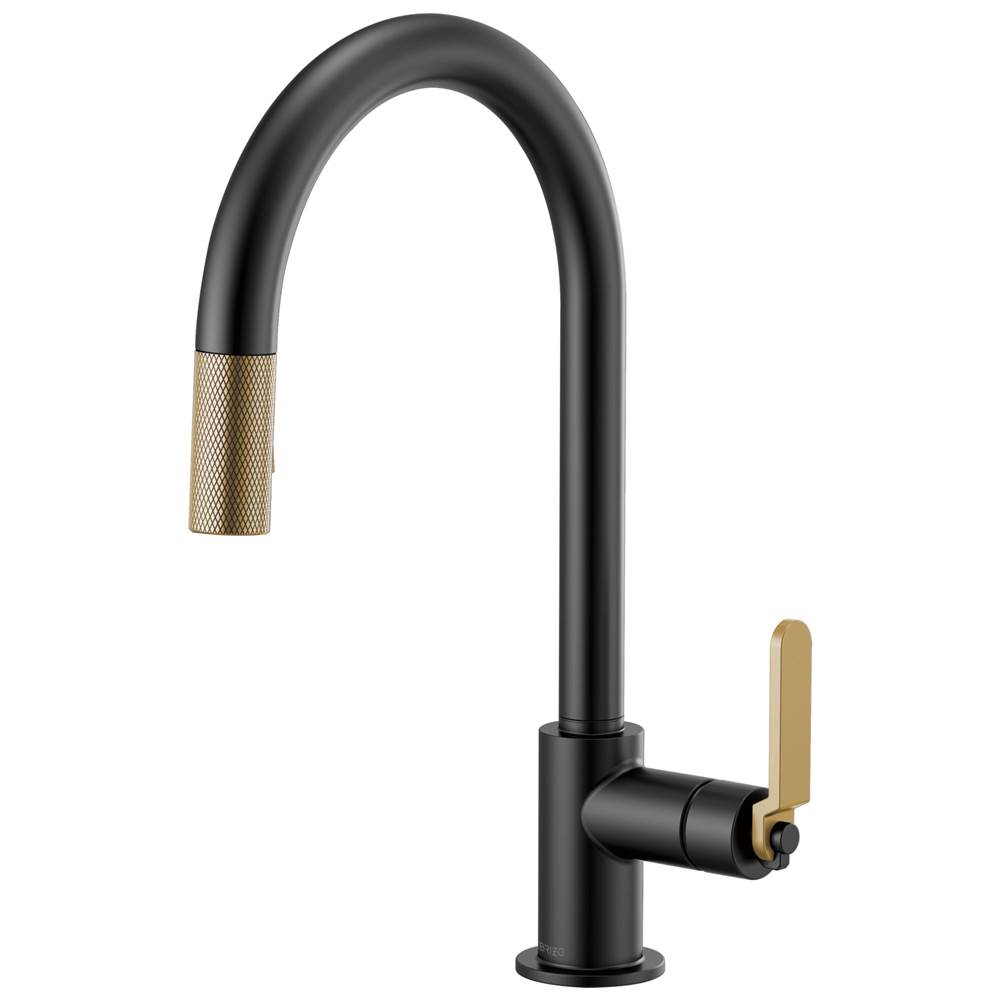 Brizo Litze® Pull-Down Faucet with Arc Spout and Industrial Handle