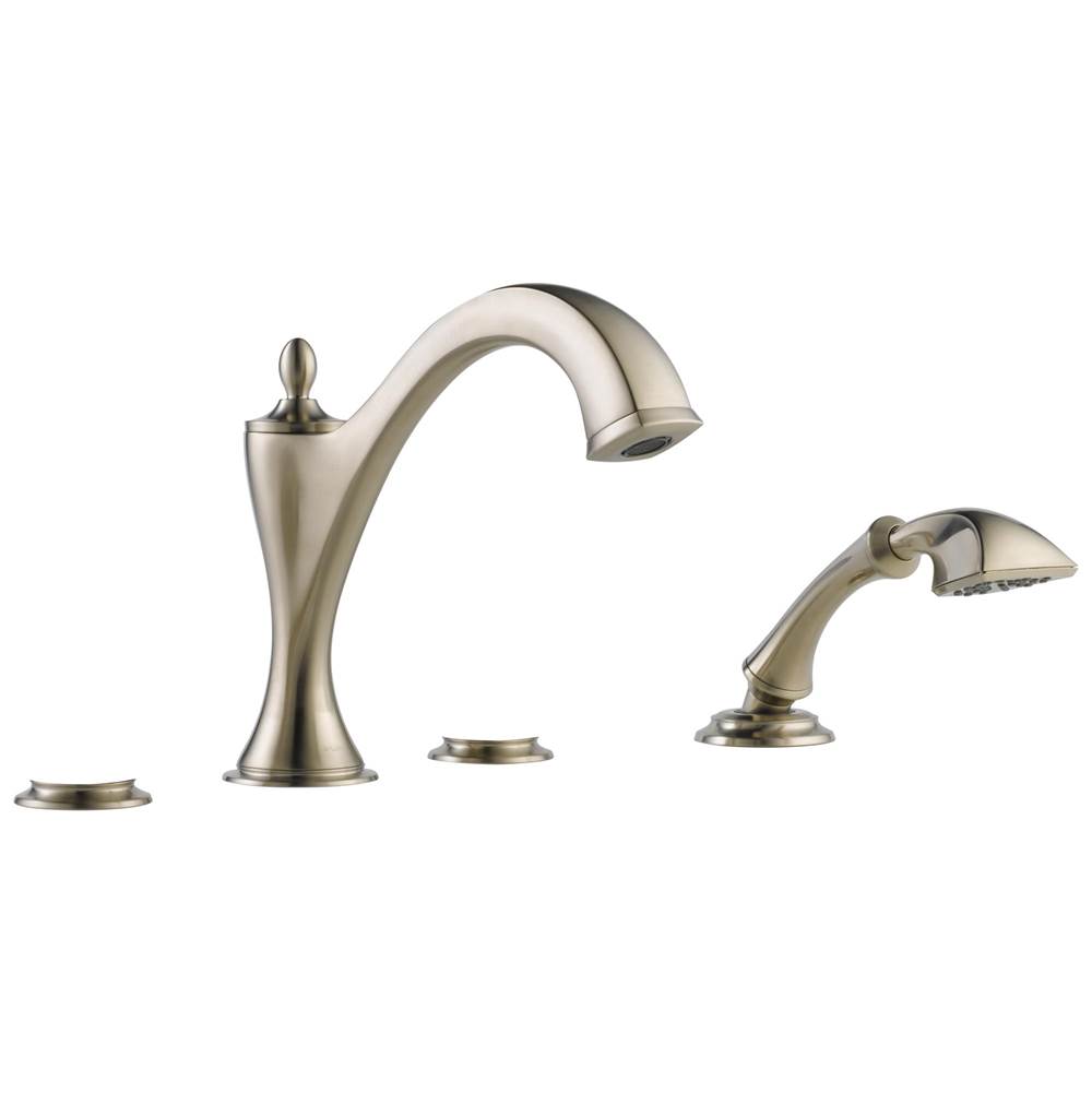 Brizo Charlotte® Roman Tub Faucet with Hand Shower Trim - Less Handles