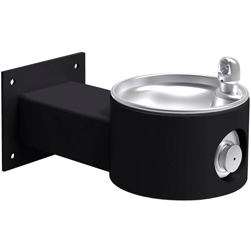 Elkay Outdoor Fountain Wall Mount, Non-Filtered Non-Refrigerated, Black