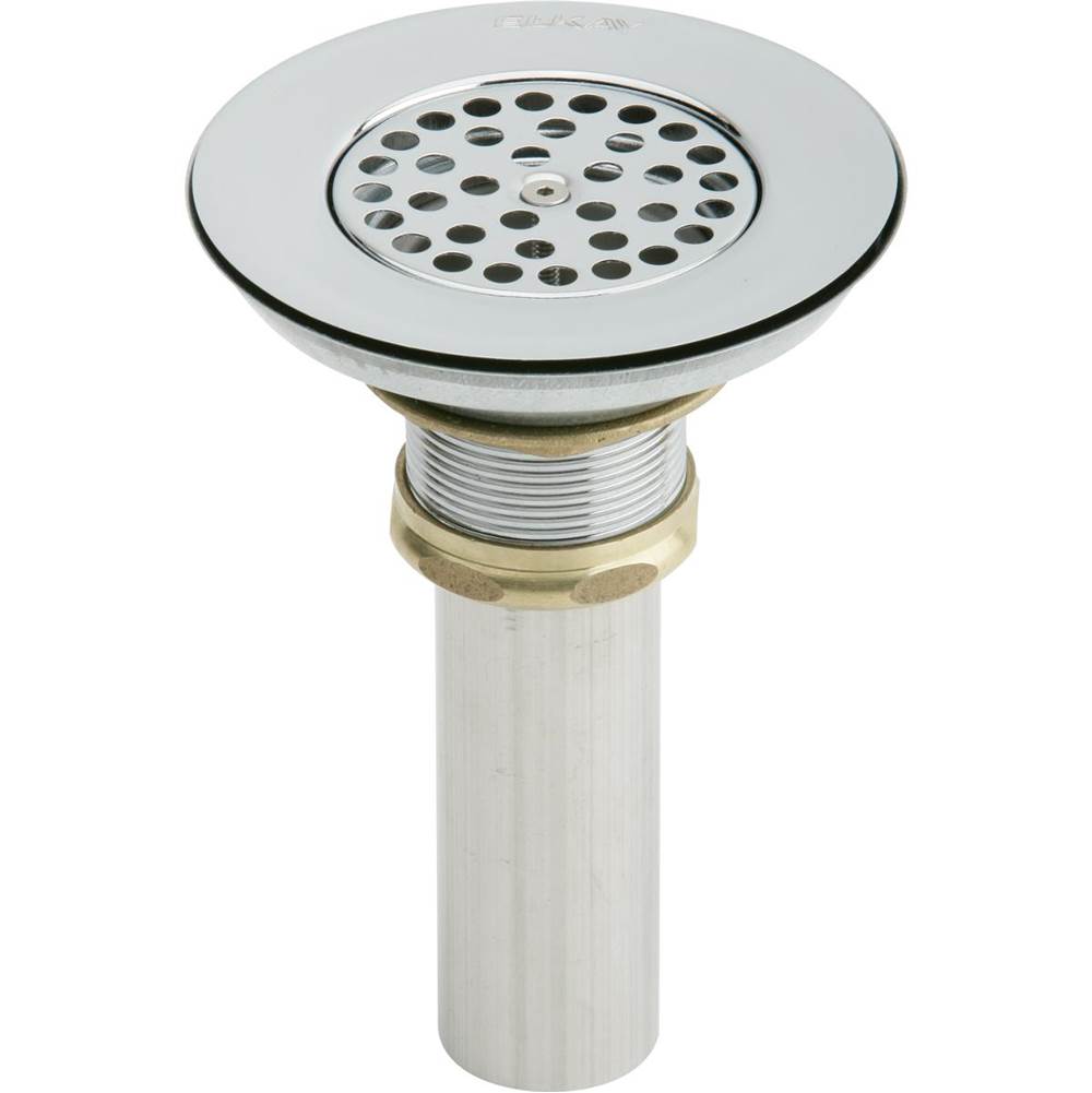 Elkay LK8 Type 304 Stainless Steel Drain with Grid Strainer and Tailpiece 