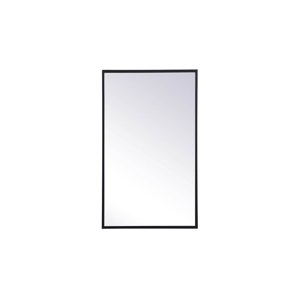 Elegant Lighting Wyn Metal Mirror Medicine Cabinet 17 Inch X 28 Inch In Black