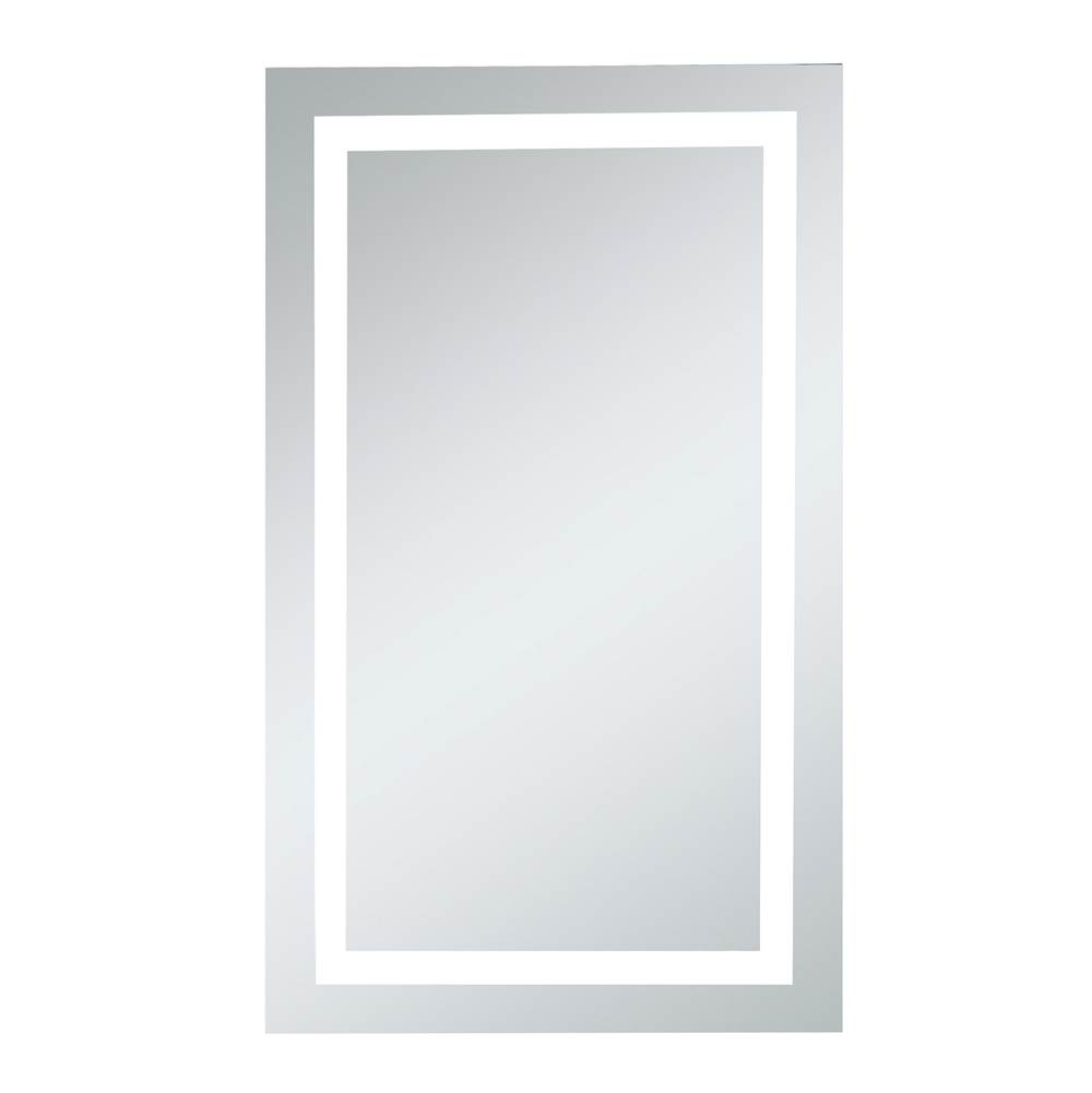 Elegant Lighting LED Electric Mirror Rectangle W24''H40'' Dimmable 5000K