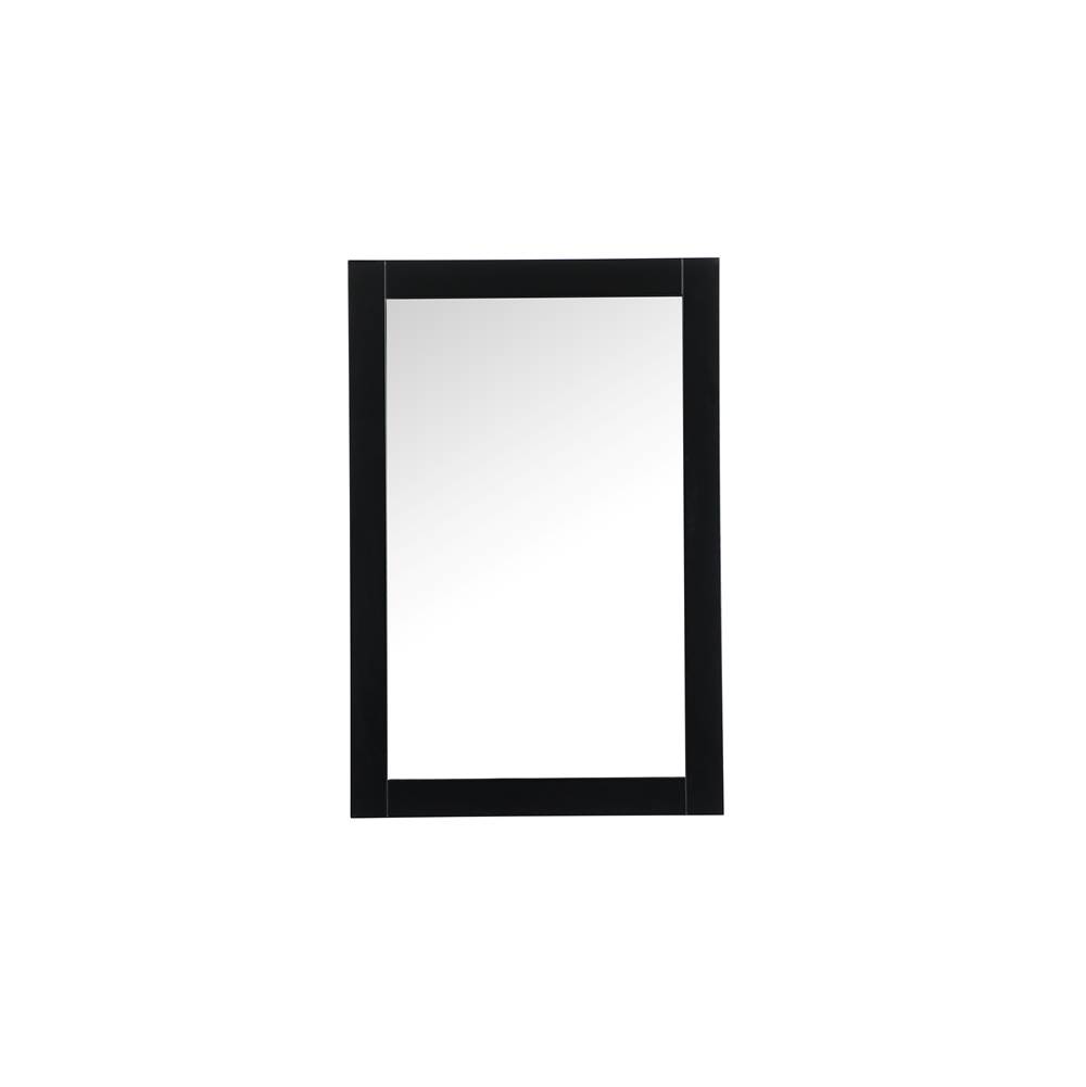 Elegant Lighting Aqua Aqua Vanity Mirror 24X36 Inch In Black