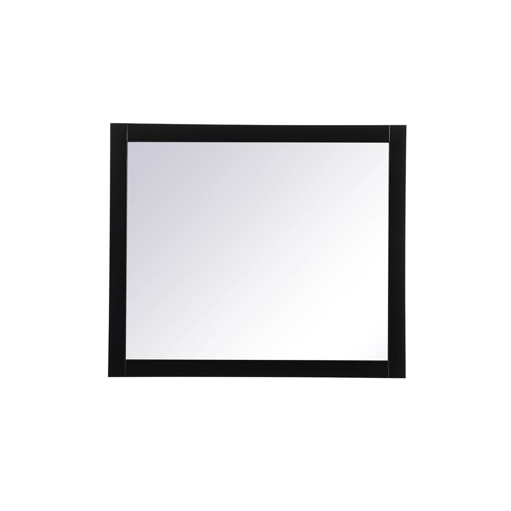 Elegant Lighting Aqua Aqua Vanity Mirror 42X36 Inch In Black