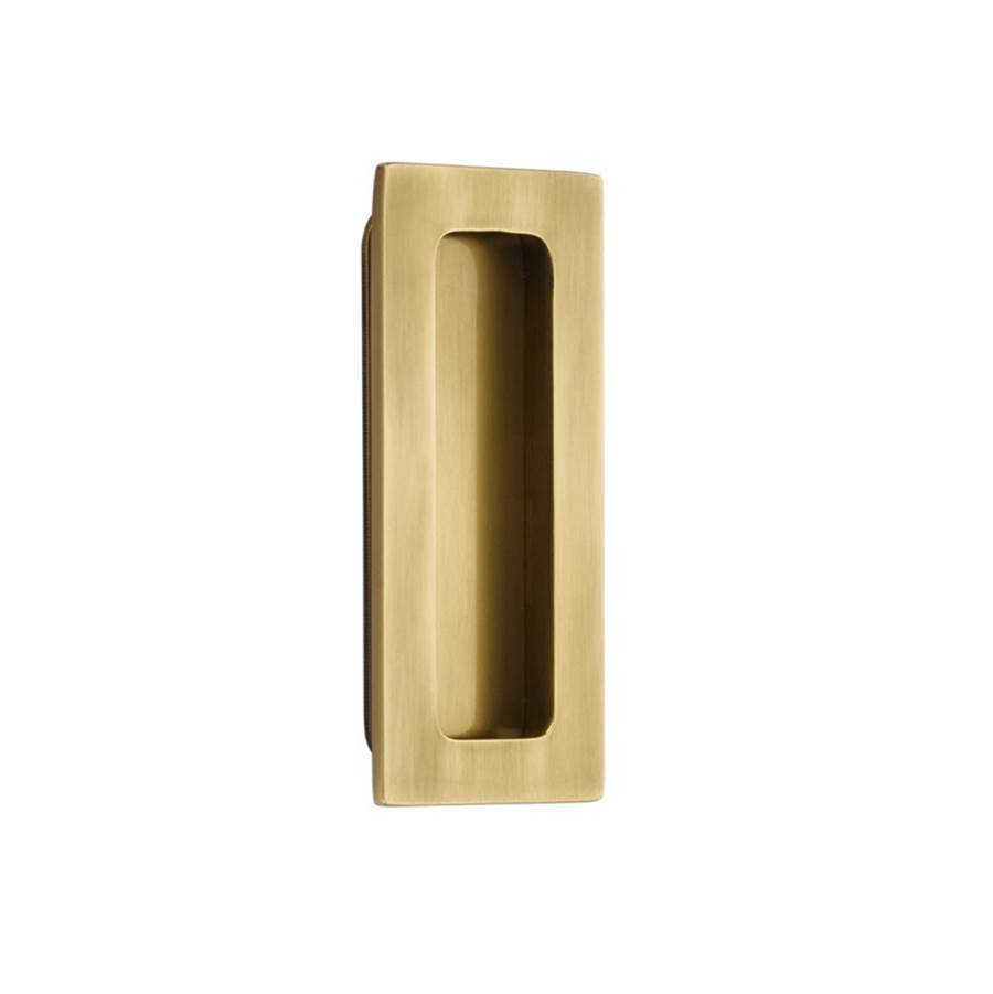 Emtek Brass Modern Rectangular Flush Pull 4'', US7