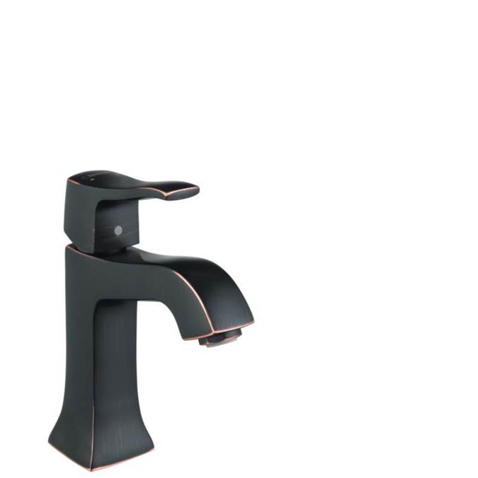 Hansgrohe Metris C Single-Hole Faucet 100 with Pop-Up Drain, 1.2 GPM in Rubbed Bronze