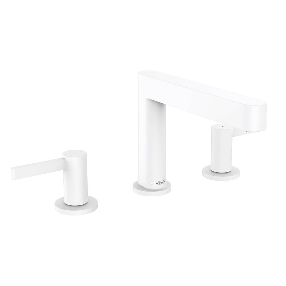 Hansgrohe Finoris Wide-spread Faucet 110 with Pop-up Drain, 1.2 GPM in Matte White