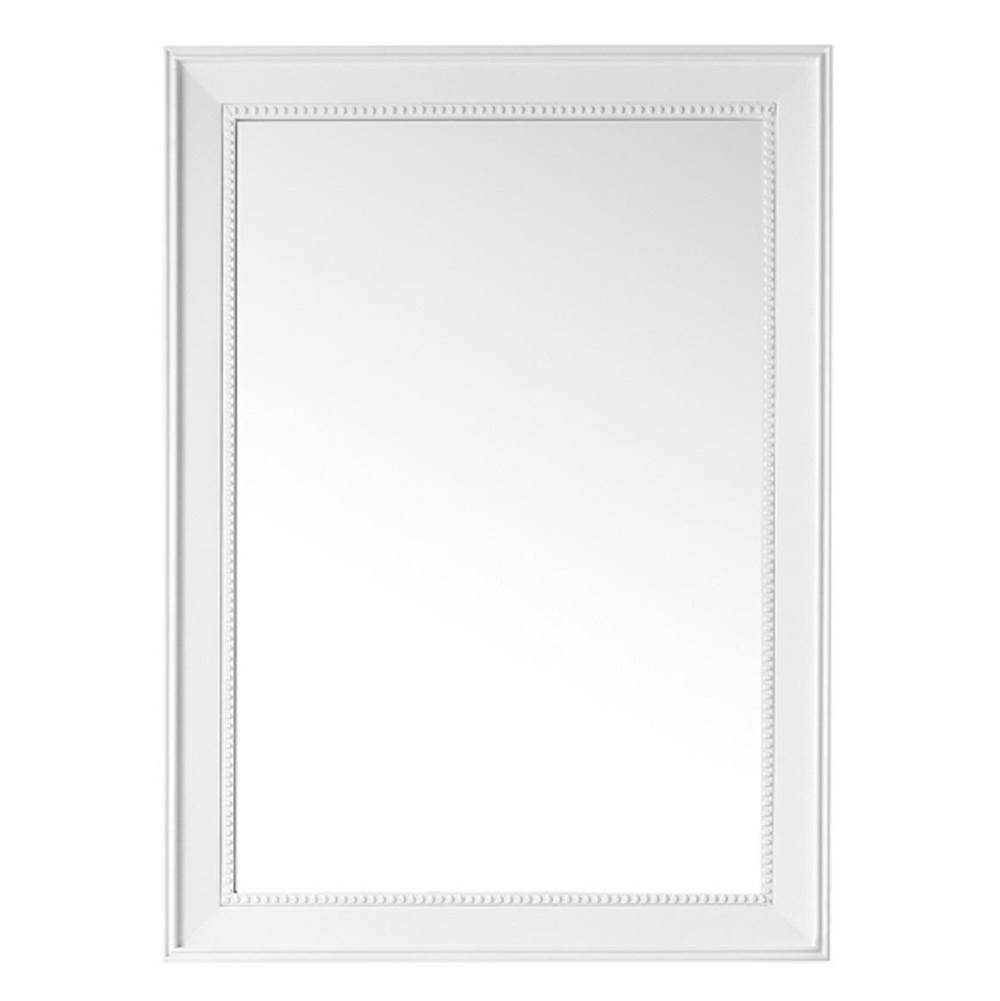 James Martin Vanities Bristol 29'' Rectangular Mirror, Glossy White