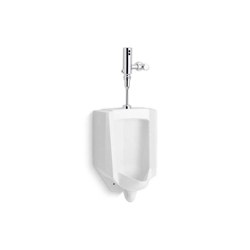 Kohler Bardon™ High-efficiency urinal with Mach® Tripoint® touchless DC 0.5 gpf flushometer