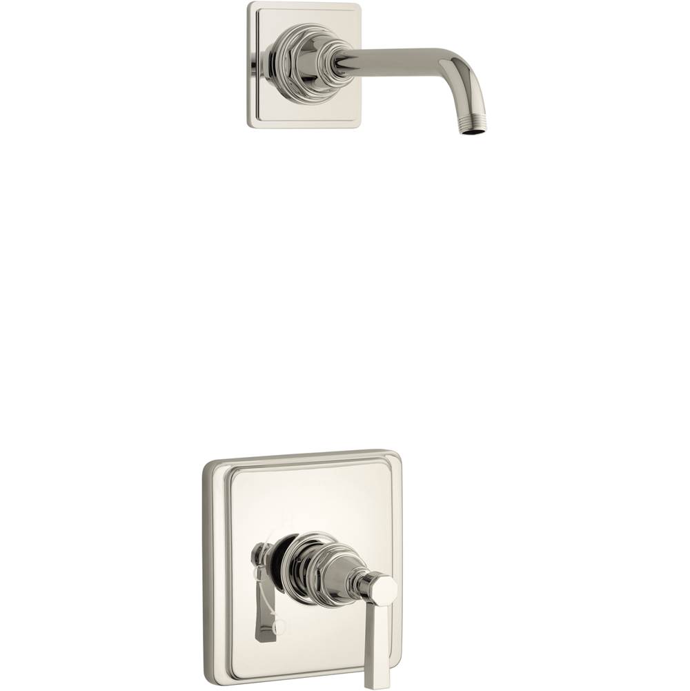 Kohler Pinstripe® Pure Rite-Temp® shower trim set with lever handle, less showerhead