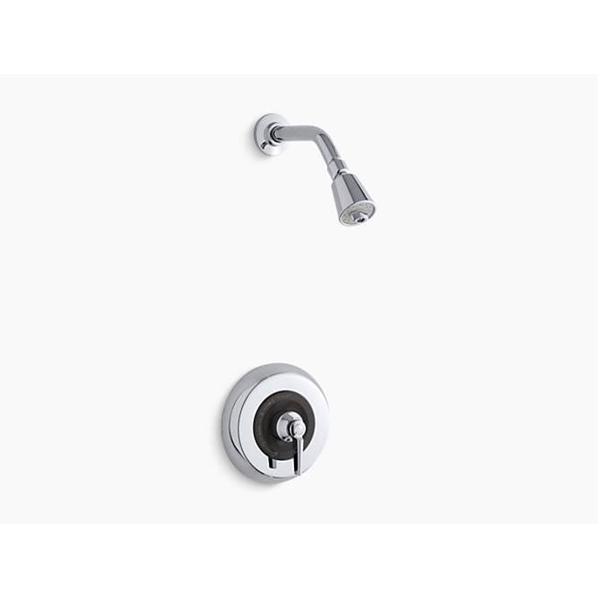 Kohler Triton® Rite-Temp(R) shower valve trim with lever handle and 2.5 gpm showerhead