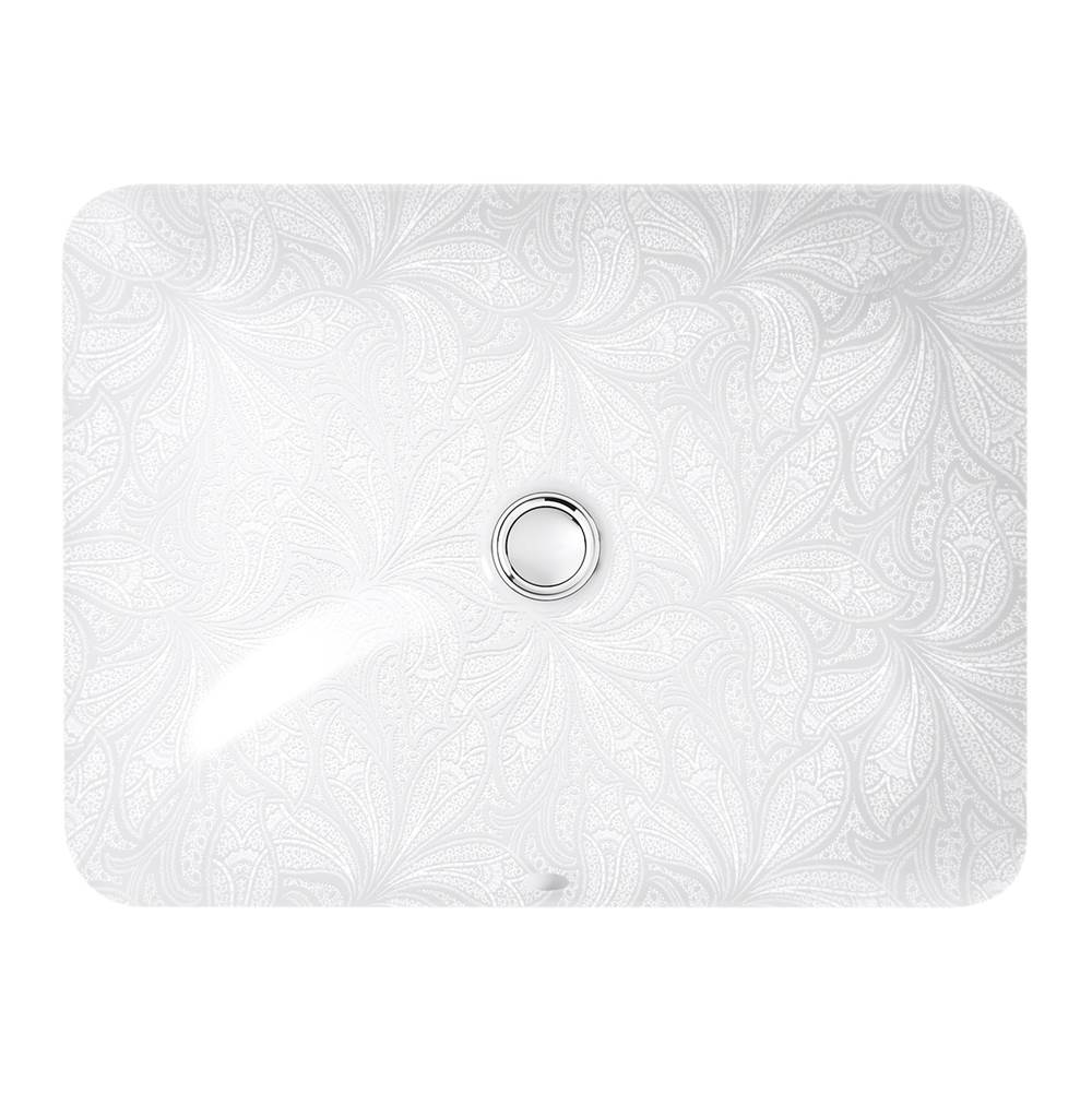 Kohler Sartorial™ Paisley Caxton® Rectangle Undermount bathroom sink