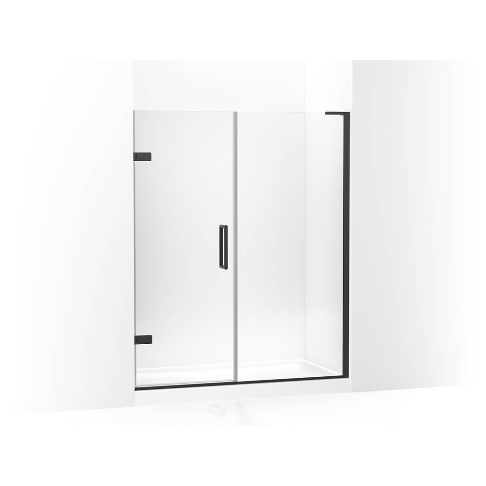 Kohler Composed® Frameless pivot shower door, 71-3/4'' H x 58 - 58-3/4'' W, with 3/8'' thick Crystal Clear glass