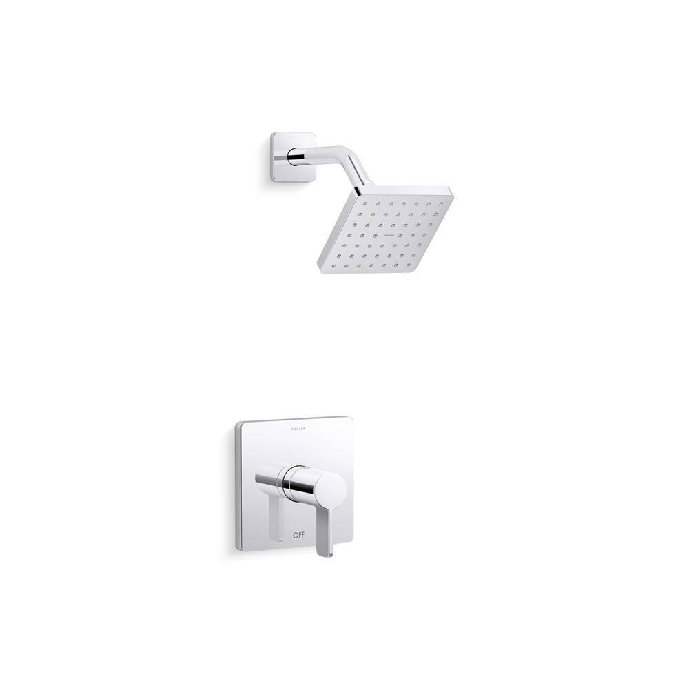 Kohler Parallel Rite-Temp Shower Trim Kit With Lever Handle 1.75 Gpm