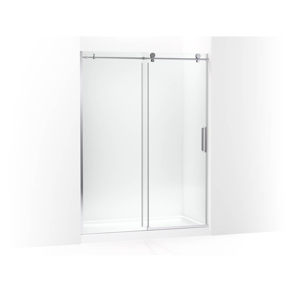 Kohler Composed Sliding Shower Door, 78 in. H X 56-1/8 - 59-7/8 in. W, With 3/8 in. Thick Crystal Clear Glass