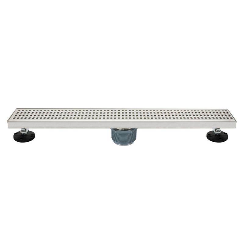 Luxart 32'' Stainless Steel Linear Shower Drain Square Grate