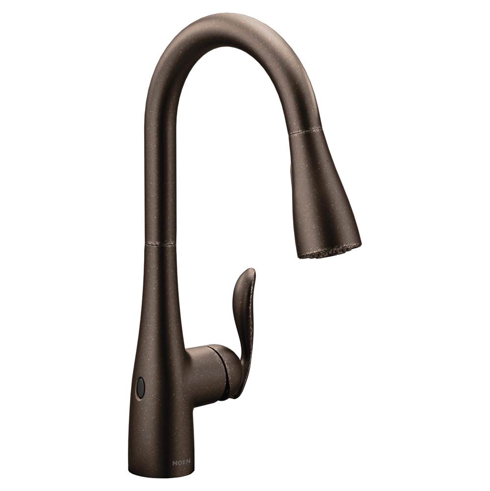 Moen Arbor Motionsense Wave Touchless One-Handle Pulldown Kitchen Faucet Featuring Power Clean, Oil Rubbed Bronze