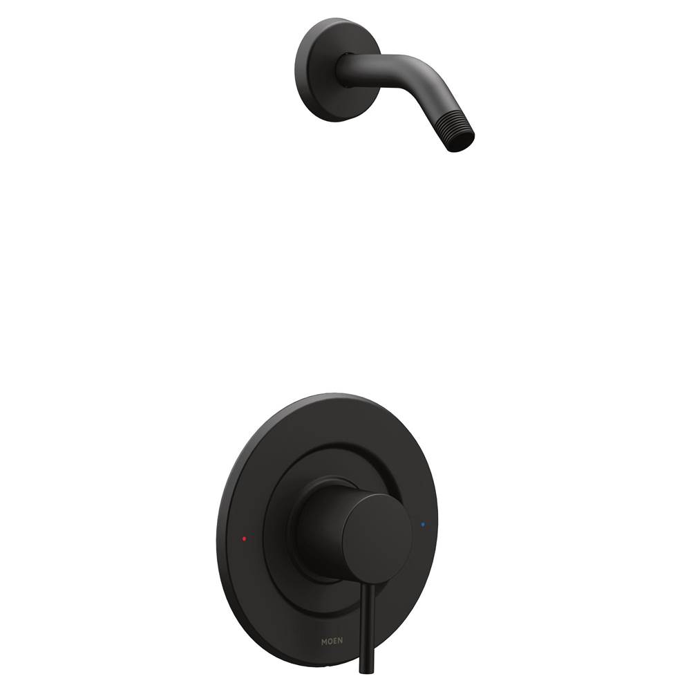Moen Align Single-Handle Posi-Temp Shower Faucet Trim Kit in Matte Black (Shower Head and Valve Sold Separately)