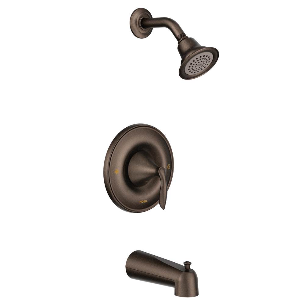 Moen Eva Single-Handle 1-Spray Posi-Temp Tub and Shower Faucet Trim Kit in Oil Rubbed Bronze (Valve Sold Separately)