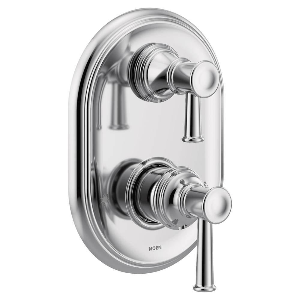 Moen Belfield M-CORE 3-Series 2-Handle Shower Trim with Integrated Transfer Valve in Chrome (Valve Sold Separately)