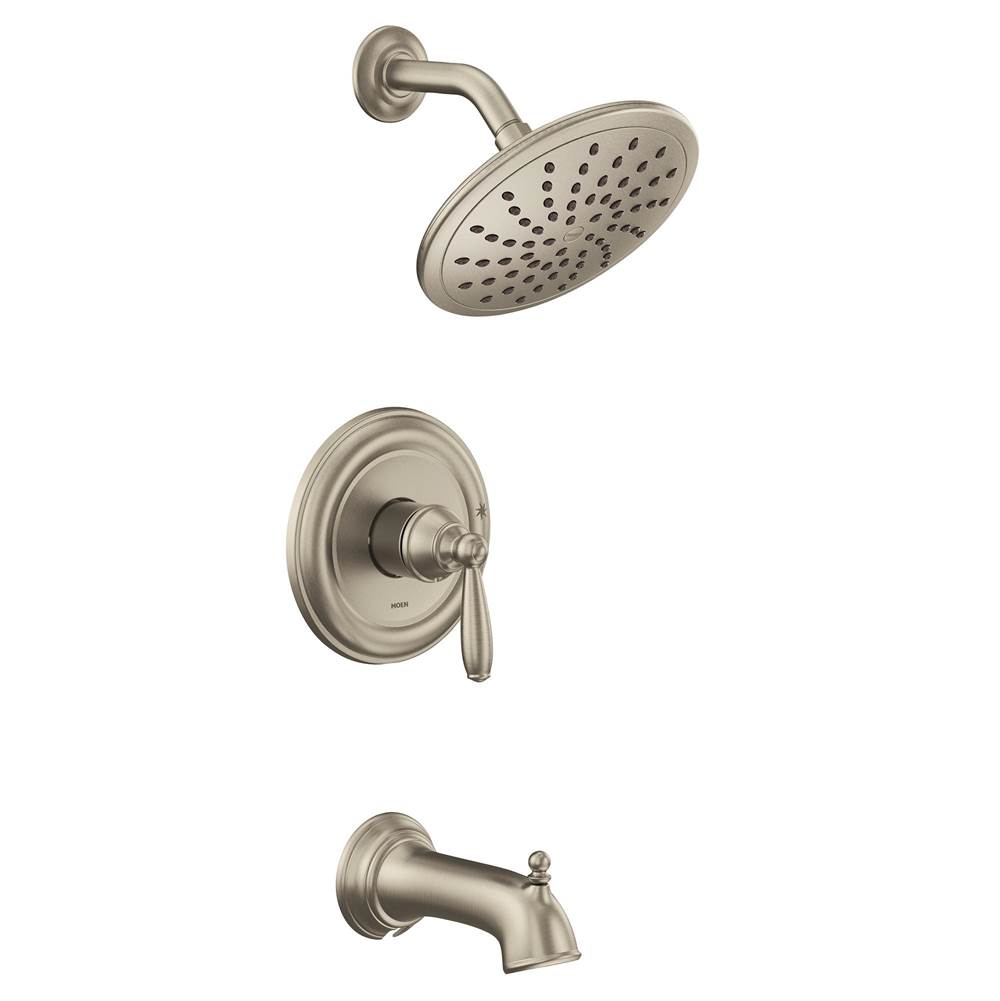 Moen Brantford M-CORE 2-Series Eco Performance 1-Handle Tub and Shower Trim Kit in Brushed Nickel (Valve Sold Separately)