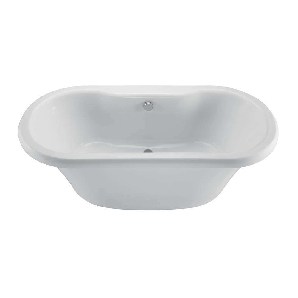 MTI Baths Melinda 8 Acrylic Cxl Freestanding  Faucet Deck W/Pedestal Air Bath Elite - White (66.5X35.5)