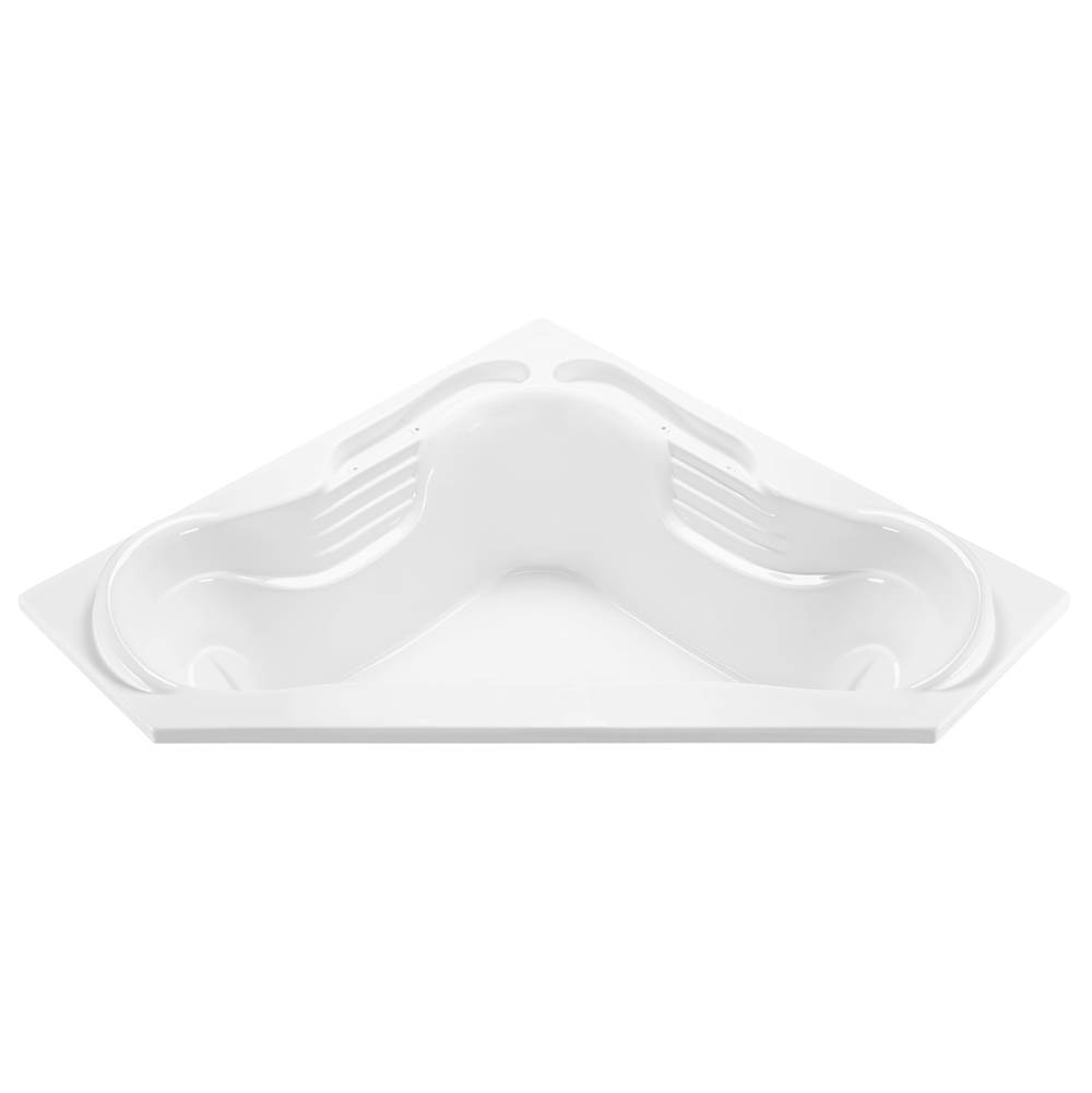 MTI Baths Cayman 7 Acrylic Cxl Drop In Corner Soaker - White (72X72)