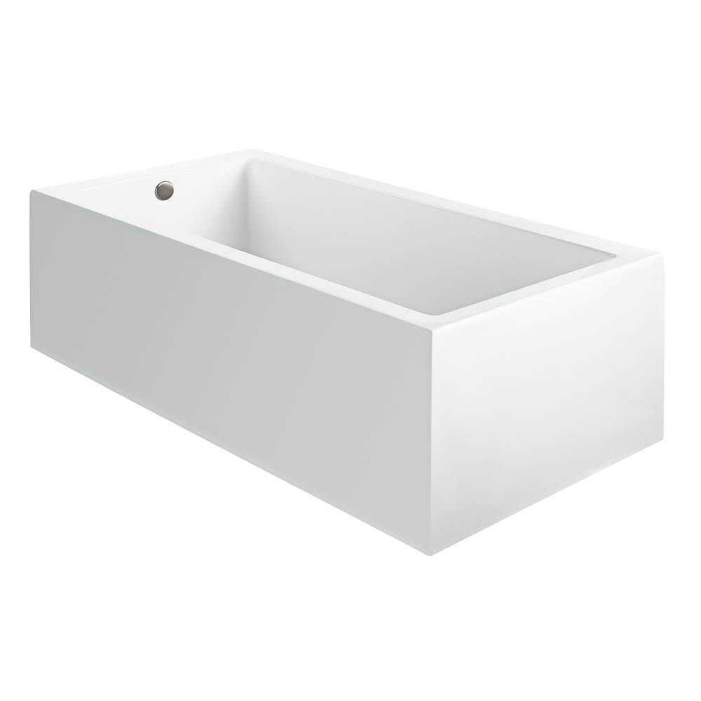 MTI Baths Andrea 4A Acrylic Cxl Sculpted 3 Side Air Bath Elite - White (66X31.75)