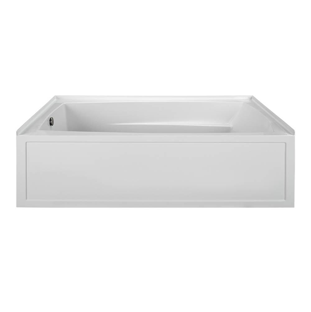 MTI Baths 72X42 BISCUIT LEFT HAND DRAIN INTEGRAL SKIRTED WHIRLPOOL W/ INTEGRAL TILE FLANGE-BAS