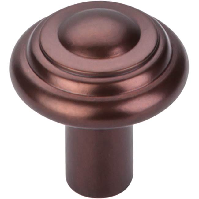 Top Knobs Aspen Button Knob 1 1/4 Inch Mahogany Bronze